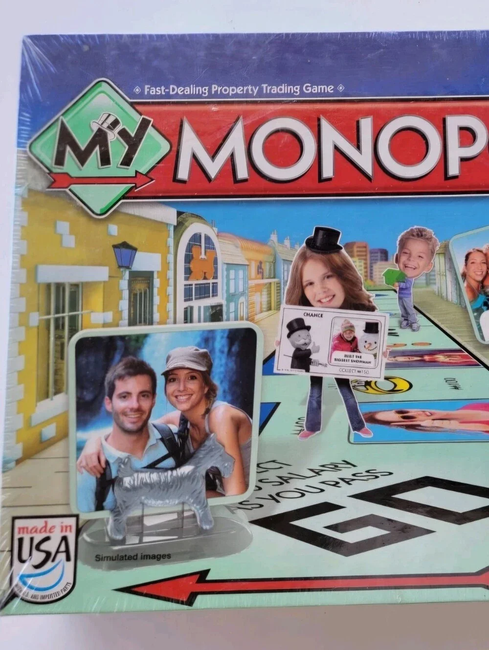 Hasbro My Monopoly Photo Custom Board Game Blue Red Green